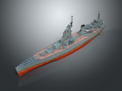 Modern Warship Intrepid Ship Nelson Class Battleship Ship model