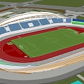 Gymnasium Stadium Playground Stadium Olympic Sports Center Convention and Exhibition Center Football Stadium Stadium Sports Center Badminton Hall 3d model