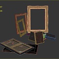 Vintage Photo Frame Antique Photo Frame Classical Photo Frame 3d model