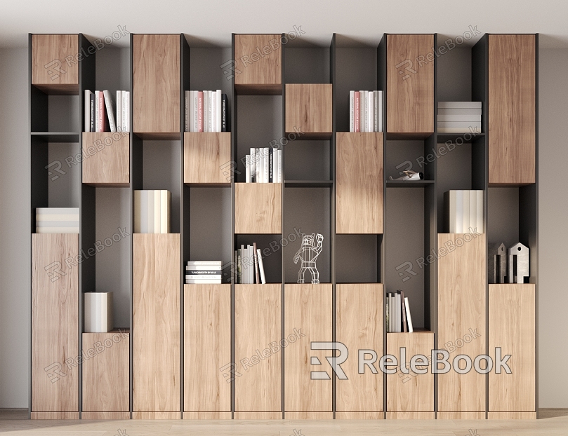 Modern bookcase model