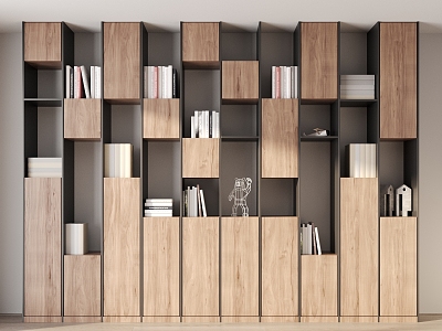 Modern bookcase model