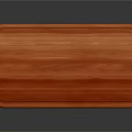 Red Wooden Rectangular Cutting Board With Natural Wood Grain Surface
