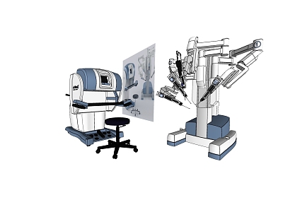 mechanical arm industrial equipment model