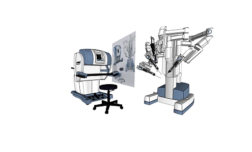 mechanical arm industrial equipment 3d model