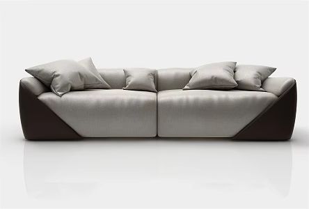 modern double sofa 3d model