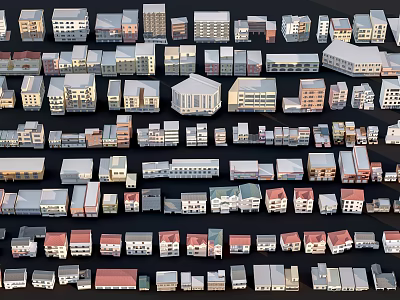 Modern Country House Homestay Building Country Building Self-built House Beautiful Country Rural House 3d model