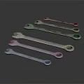 Professional Hardware Tools Set Of Metal Wrenches In Different Sizes For Repair