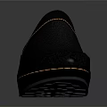 Black Slip On Clogs With Wooden Sole And Yellow Stitching Detail For Casual Wear