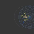 Detailed Solar System Model With Planets Orbits And Starry Night Background 3d model