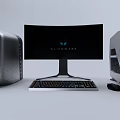 modern computer 3d model