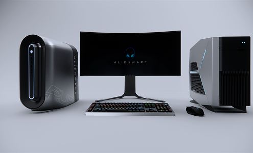 modern computer 3d model