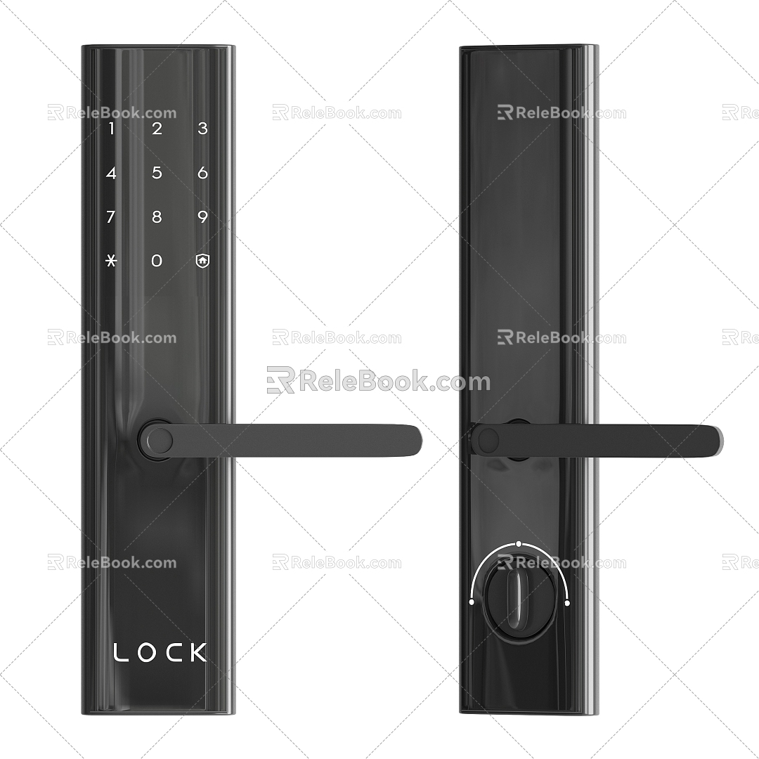 Modern Door Handle 3d model