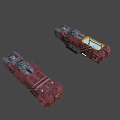 Sci-Fi Mobile Shipyard 3d model