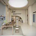 Tineast Store Exterior Featuring Blue Facade Glass Doors And Interior Displays