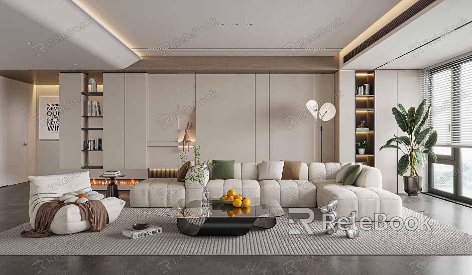 modern living room model