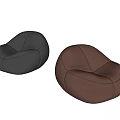 Modern Lazy Sofa Stool 3d model
