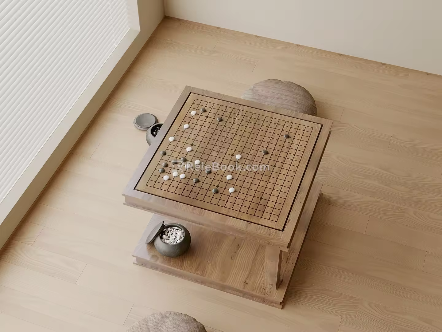 Modern Go Board 3d model