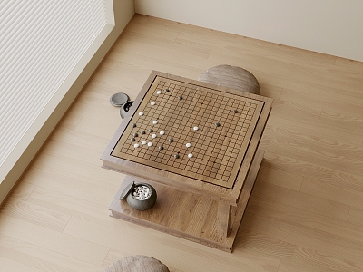 Modern Go Board 3d model