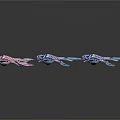 Three Colorful Dragon Figurines With Pink Blue Light Purple Hues And Transparent Wings