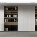 Modern Bookcase Bookshelf 3d model