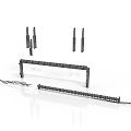 Industrial Mechanical Equipment Parts Featuring Metal Chains Linkage Brackets And Rods