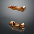 Golden Metal Hinges For Furniture Cabinet Drawer With Decorative And Functional Design
