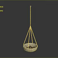 Hanging Metal Basket With Household Items For Home Storage And Decor