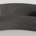BAXTER multi-person sofa curved sofa leisure sofa 3d model
