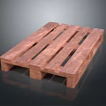 Sturdy Wooden Pallet With Slatted Design For Home Storage And Organizing Needs