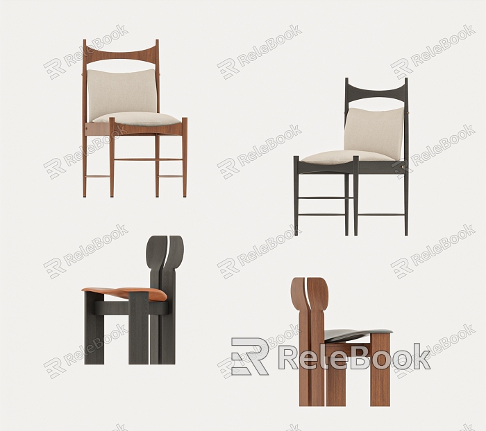 Middle Style Chair Dining Chair model