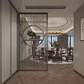 New Chinese-style private room 3d model