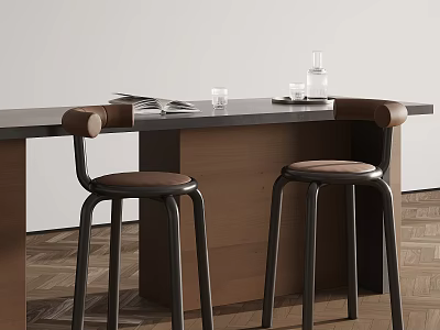 06 bar table, ancient style island table, bar table, dining table, chair, bar and chair 3d model