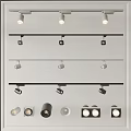Modern Various Styles Downlights and Spotlights Track Design Black White Housing for Home Lighting