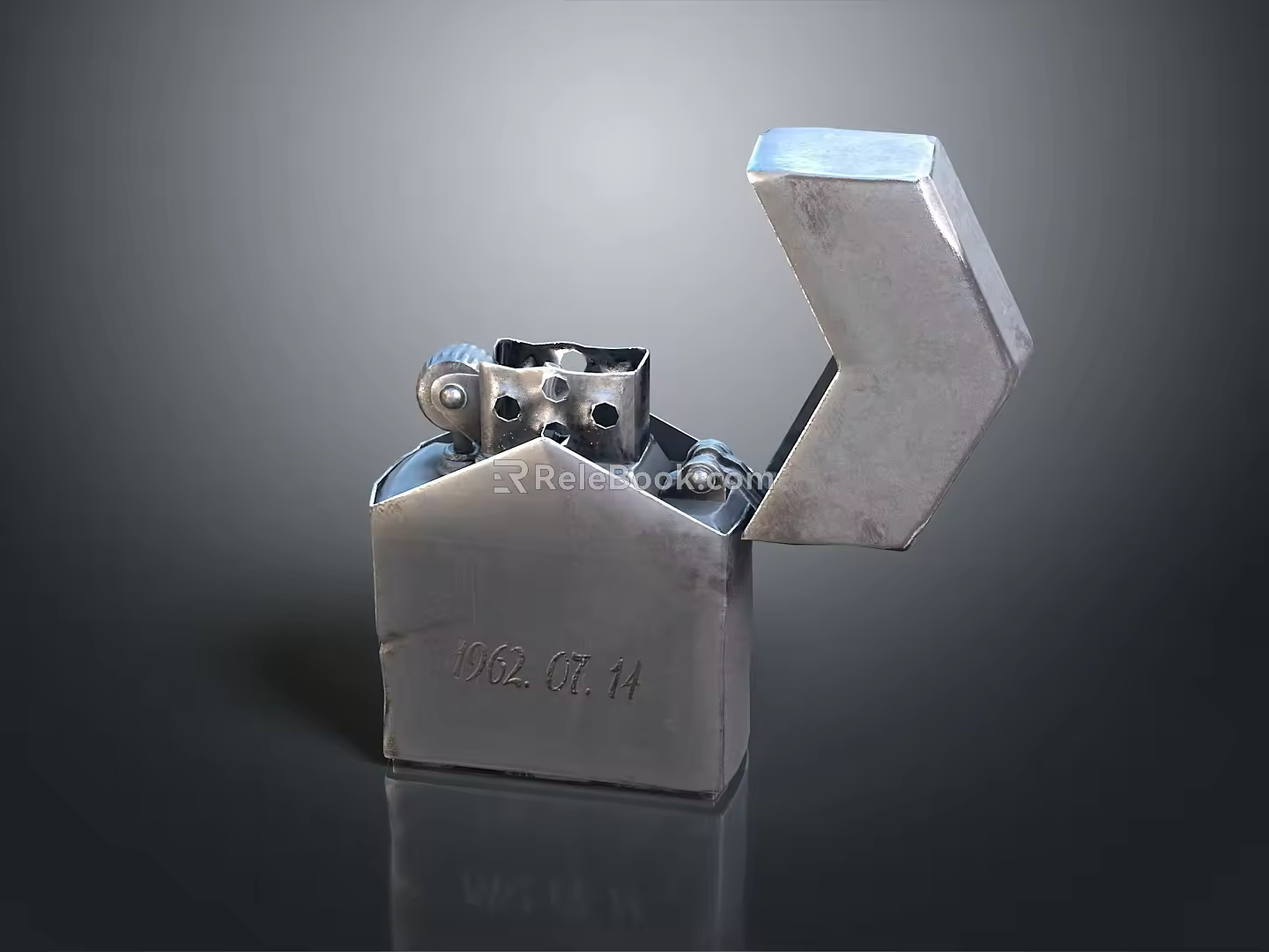 Lighter Mechanical Lighter Kerosene Lighter Windproof Lighter Realistic 3d model
