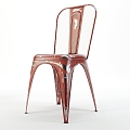 Single Chair Ironwork Chair Old Chair Leisure Chair 3d model