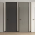 Modern Hinged Doors In Multiple Colors With Simple Design And Door Handles For Interior Home