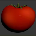 Fresh Red Tomato With Green Stem Smooth Surface And Round Shape For Daily Use