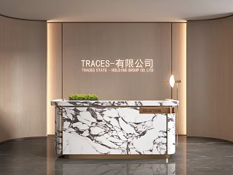 Light Luxury Reception Front Office Front Desk Reception Front Desk Hotel Front Desk Club Front Office Sales Office Front Desk Reception Front Office 3d model