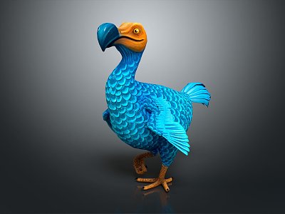 Modern Dodo Birds Animals model