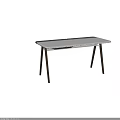 Modern Dressing Table Design With Marble Top And Wooden Slim Legs
