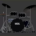Natal Complete Drum Set With Multiple Drums Cymbals And Stands For Home Use