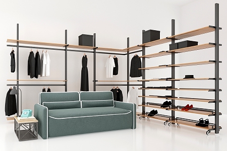 Modern coat rack 3d model