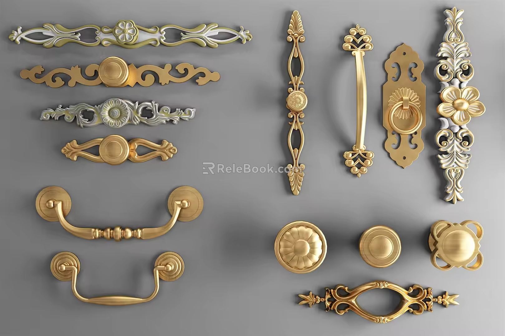European-style Handle Door Handle Cabinet Handle 3d model