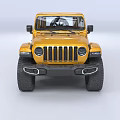 Yellow Off-road Vehicle With Black Alloy Wheels And Rugged Exterior Design