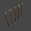 Modified Baseball Bats As Weapons With Nails Blades And Bloodstains
