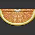 Fresh Juicy Orange Slice With Vibrant Citrus Texture And Bright Color