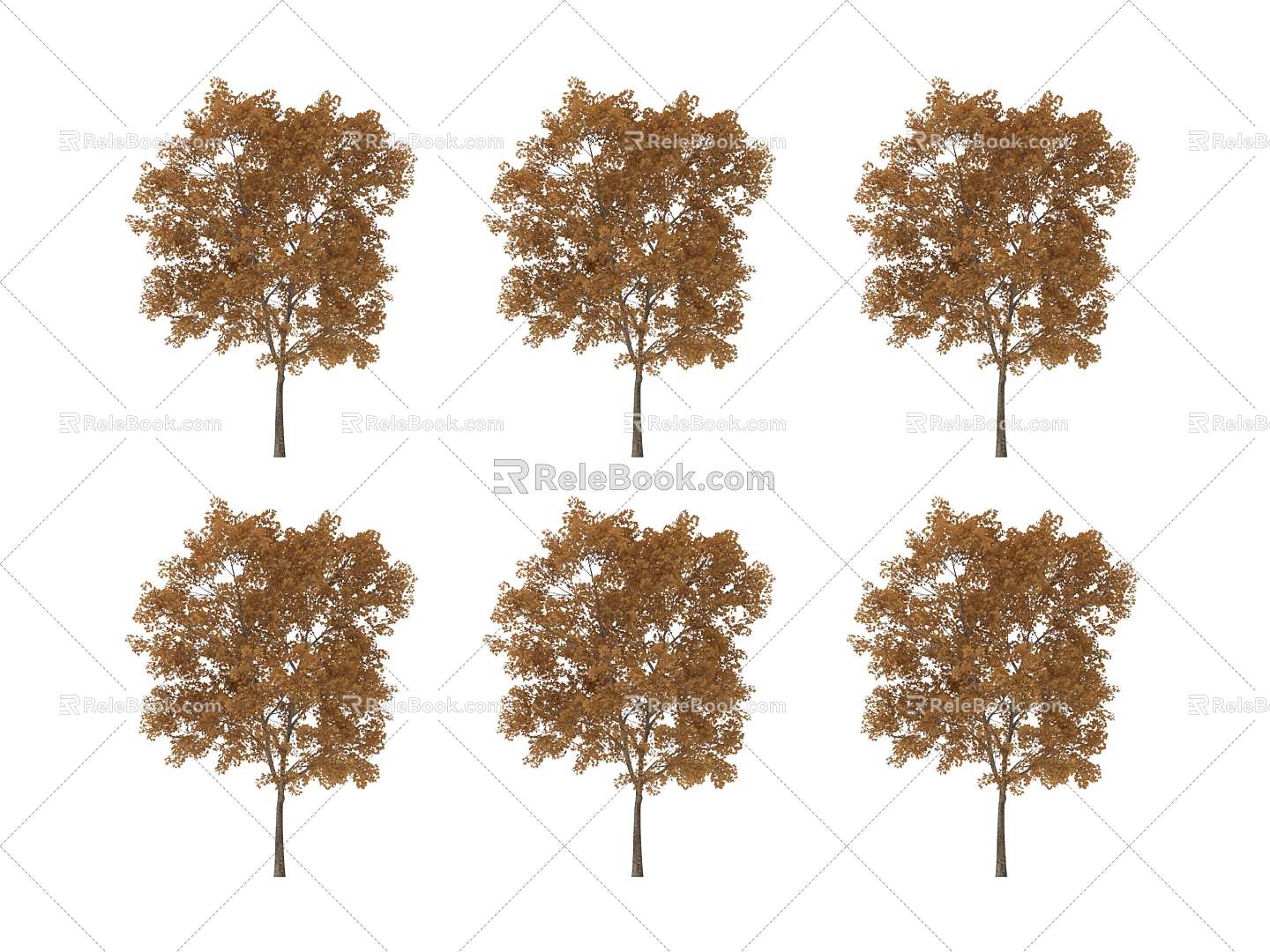 green plant big tree 3d model