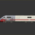 train light rail subway high-speed rail EMU modern train high-speed train high-speed locomotive EMU 3d model