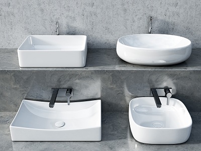 Modern wash basin wash basin 3d model