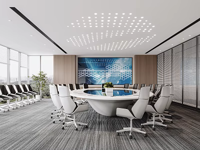 Modern Conference Room 3d model